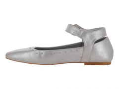 Zapatos Planos Senties Color Plata para Mujer