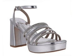 Sandalias Roze Plata para Mujer