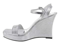 Sandalias Roze Plata para Mujer