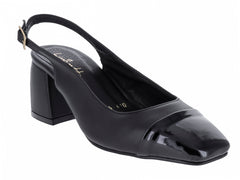 Zapatos de Tacón Clinton Charol Negro para Mujer