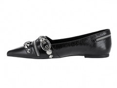 Zapatos Planos Jeffrey Campbell Roxine Negro para Mujer