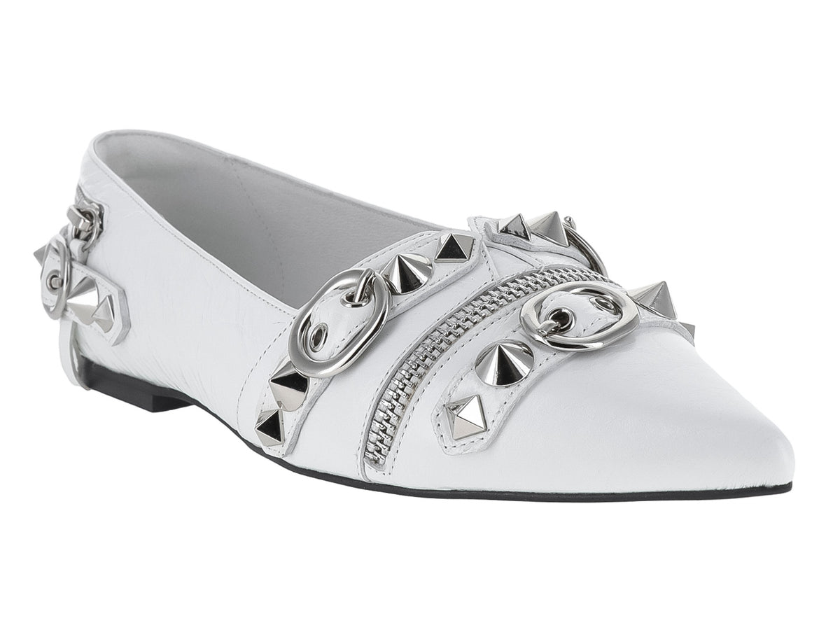 Zapatos Planos Jeffrey Campbell Blanco para Mujer
