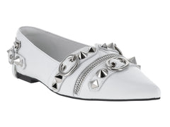 Zapatos Planos Jeffrey Campbell Blanco para Mujer