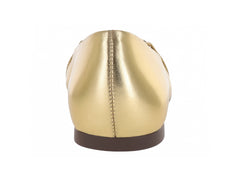 Zapatos Planos Salamandra Color Oro para Mujer
