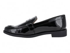 Mocasines Salamandra de Charol Negro para Mujer