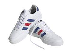 Tenis Adidas Breaknet 2.0 Blancos con Azul y Rojo para Hombre