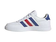 Tenis Adidas Breaknet 2.0 Blancos con Azul y Rojo para Hombre