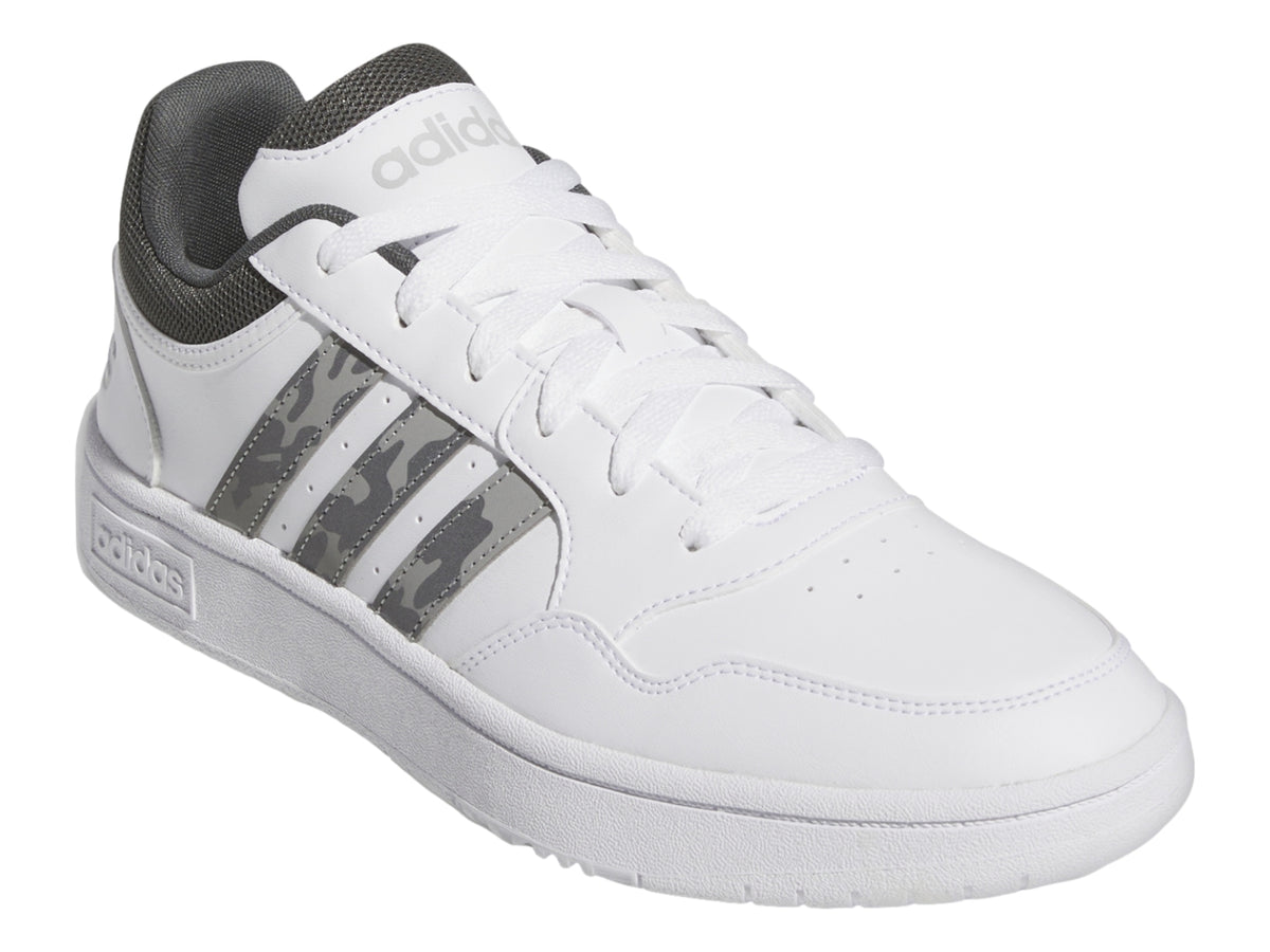 Tenis Adidas Hoops 3.0 Blanco y Gris para Hombre
