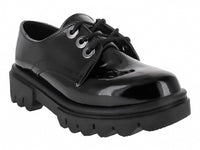 Zapatos Oxford Mauri Valero Negro Charol para Niña