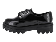 Zapatos Oxford Mauri Valero Negro Charol para Niña