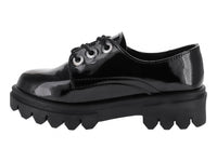 Zapatos Oxford Mauri Valero Negro Charol para Niña