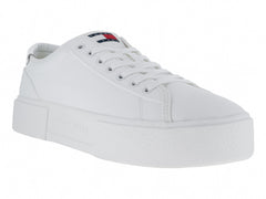 Tenis Tommy Hilfiger Foxing Flatform Color Ecru para Mujer