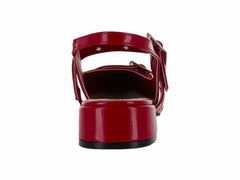 Zapatos Slingback de Charol Rojo Lady Paulina para Mujer