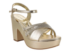 Sandalias Eluviera Color Oro para Mujer