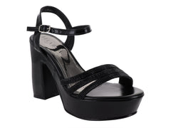 Sandalias Eluviera Negro Metálico para Mujer