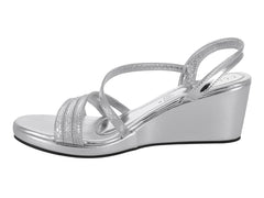 Sandalias Eluviera Plata Metálico para Mujer