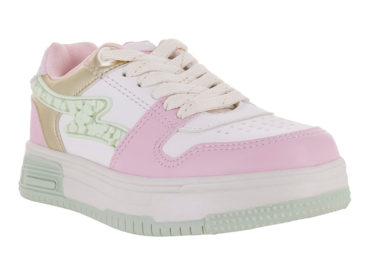 Tenis Clasben Triana Blanco Rosa para Niña