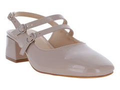Zapatillas de Tacón Cuadrado Charol Clay Lady Paulina para Mujer