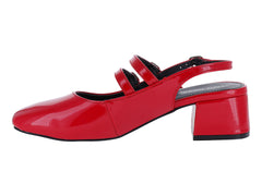Zapatillas Lady Paulina Charol Rojo para Mujer
