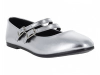 Zapatos Planos Tropicana Plata Metálicos para Niña