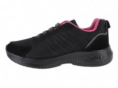 Tenis GIZER Negro con Fucsia para Niña