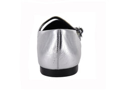 Zapatos Planos Luna Rosa Plata para Mujer