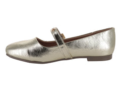 Zapatos Planos Luna Rosa Oro Inglés para Mujer