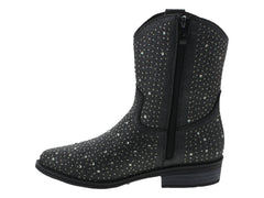 Botas Vaqueras Tropicana Negro Fantasía para Niña