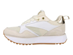 Tenis Champion Dash Pillar Blanco y Beige para Mujer