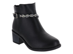 Botines Tropicana para Niña en Color Negro