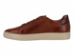 Tenis Gino Cherruti Cuero Canela y Expresso para Hombre