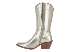 Botas Vaqueras ROZE Dorado para Mujer
