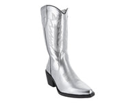 Botas Vaqueras ROZE Plateadas para Mujer
