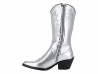 Botas Vaqueras ROZE Plateadas para Mujer