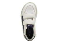 Tenis PUMA Court Classic Blanco y Azul Marino para Niño