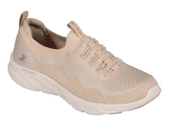 Tenis Skechers D Lux Comfort Beige para Mujer