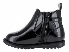 Botas Coqueta de Charol Negro para Niña
