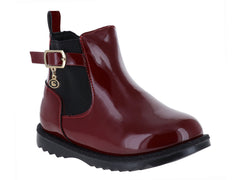 Botas Coqueta de Charol Rojo para Niña