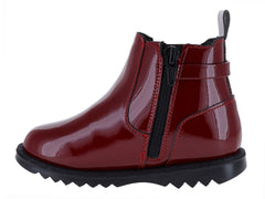 Botas Coqueta de Charol Rojo para Niña