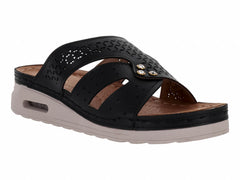 Sandalias Pantuflas Flexmas Negro para Mujer