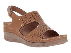 Sandalias FLEXMAS Plataforma Canela para Mujer