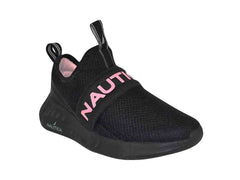 Tenis Nautica Negro Rosa para Niña