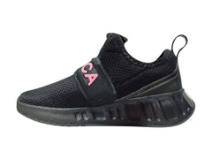 Tenis Nautica Negro Rosa para Niña