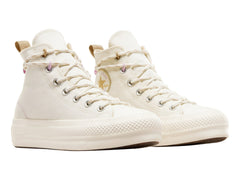 Tenis Converse Chuck Taylor All Star Lift Platform Blancos para Mujer