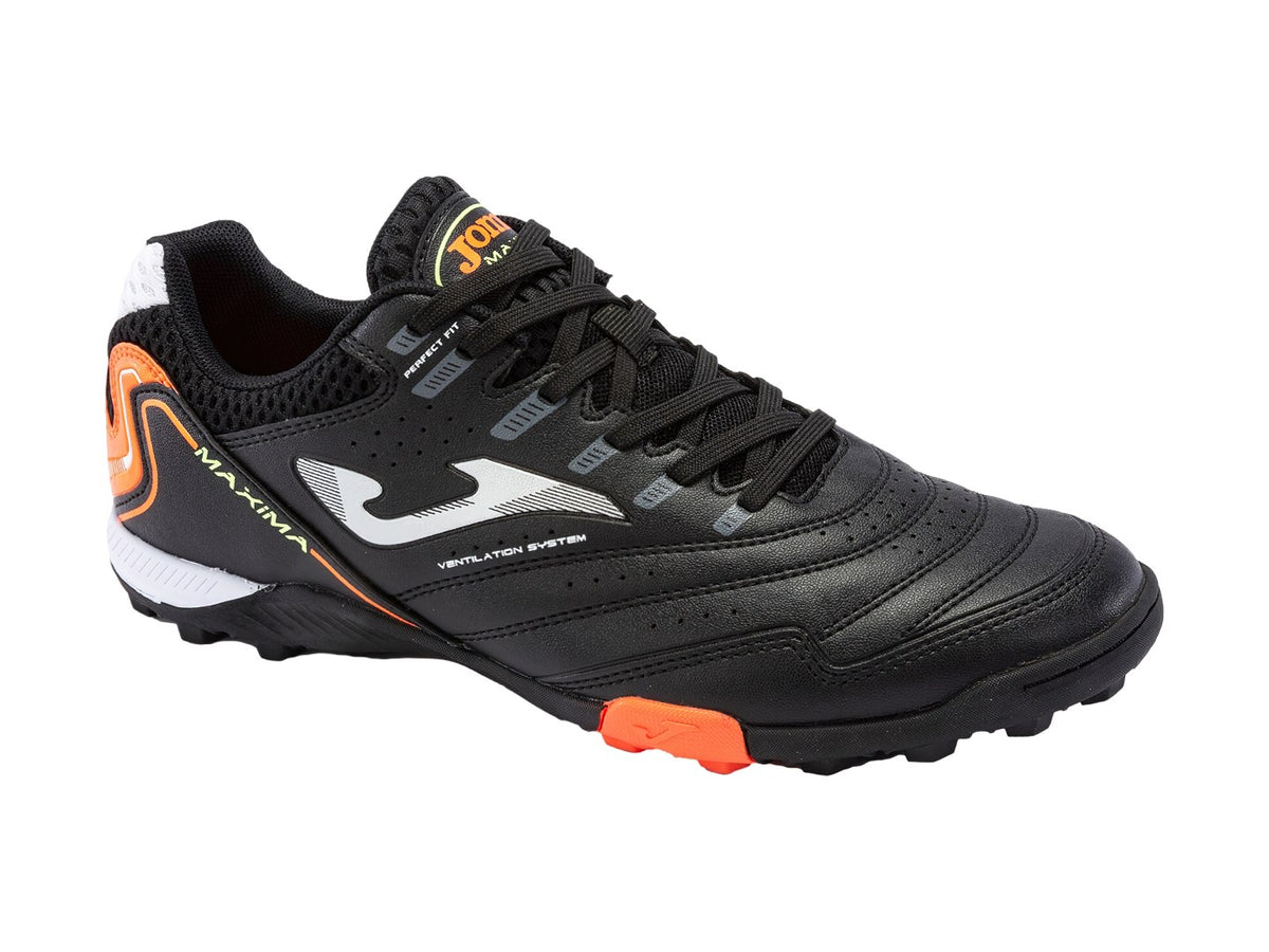 Tenis de Fútbol Joma Maxima Negro Naranja para Hombre