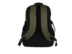 Mochila Terry Verde Militar y Negro
