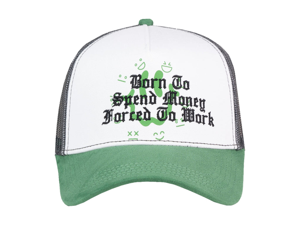 Gorra JC Hats Spend Money Blanco y Verde para Hombre