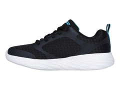 Tenis Skechers Go Run 400 V2 Negro y Azul para Niña