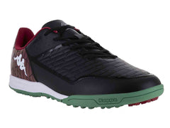 Tenis de Fútbol Kappa Negro y Verde para Hombre