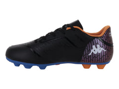 Tenis de Fútbol Kappa Negro y Azul para Niño